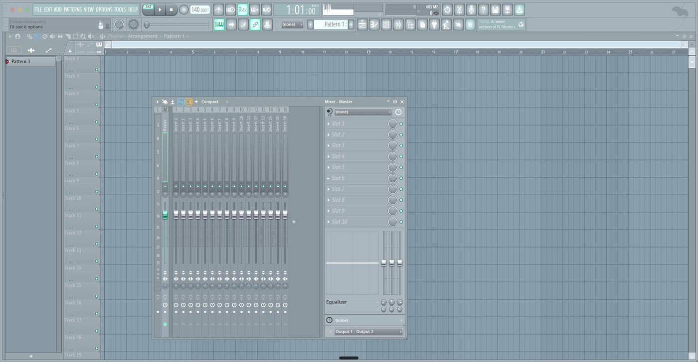 WHY3K Paper を適用した FL Studio